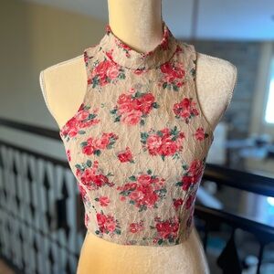 Small floral crop top